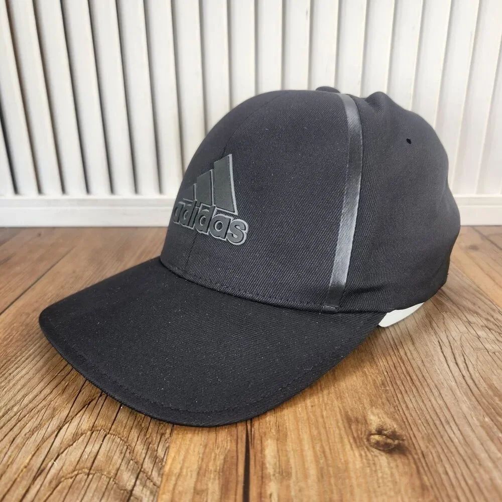 Adidas Golf FlexFit TaylorMade Fitted Sz S/M Hat Cap Black Sports Athletic 2016